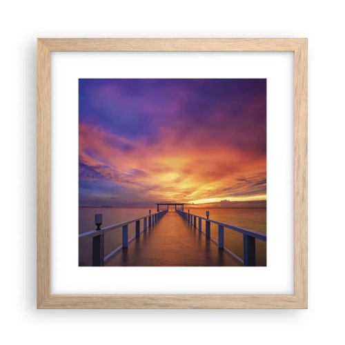 Plakat w ramie jasny dąb - Bez końca - 30x30 cm