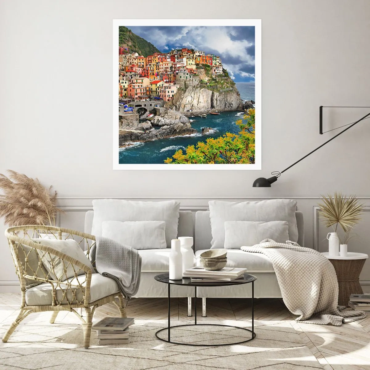 Plakat - Gromadka przytulona do skał - 60x60 cm