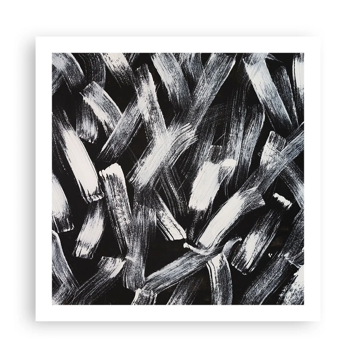 Plakat - Abstrakcja w duchu industrialnym - 60x60 cm