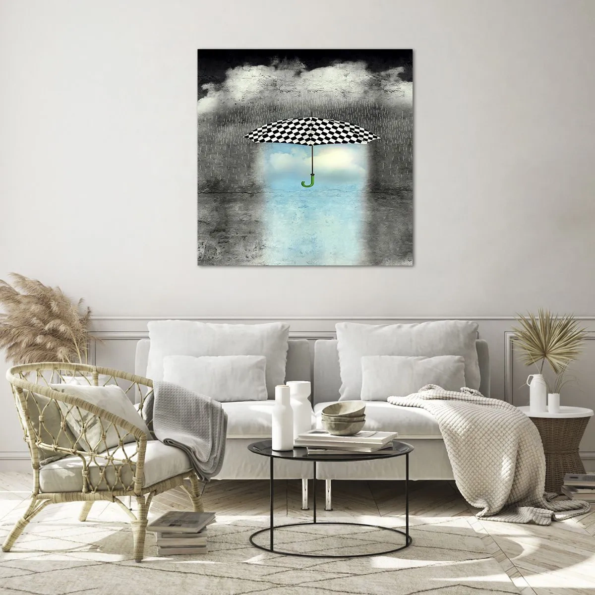 Obraz na szkle - A jednak możliwe - 60x60 cm