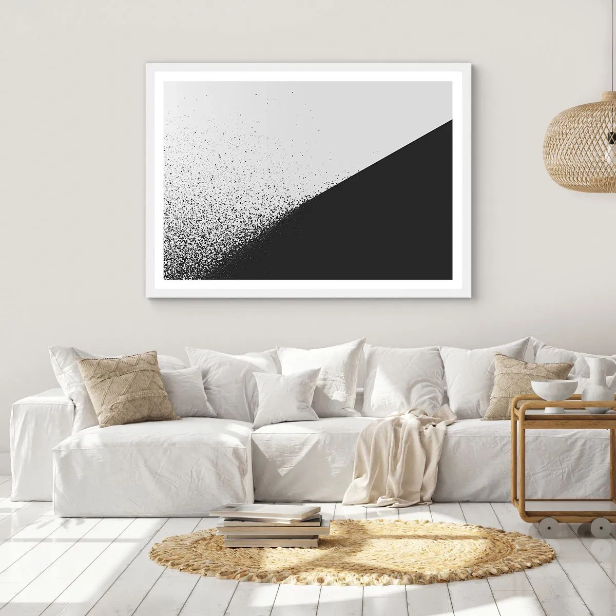 Plakat w białej ramie - Coraz szybciej, coraz więcej - 40x30 cm