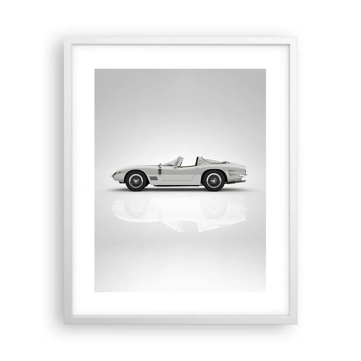 Plakat w białej ramie - Obietnica zabawy - 40x50 cm