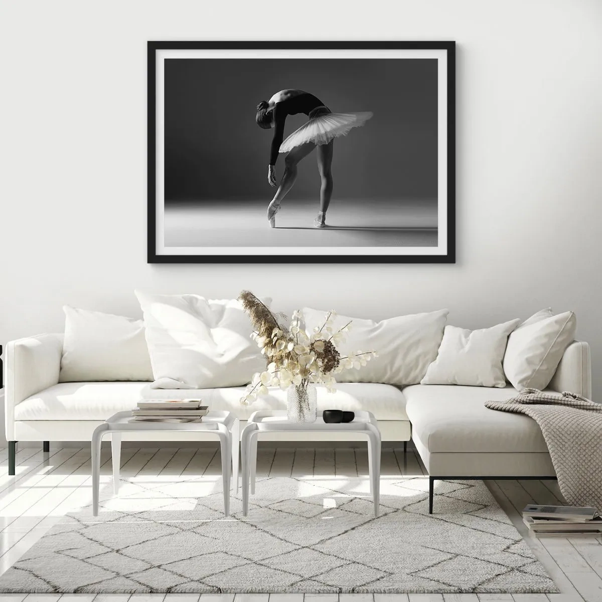 Plakat w czarnej ramie - Bella balerina - 91x61 cm