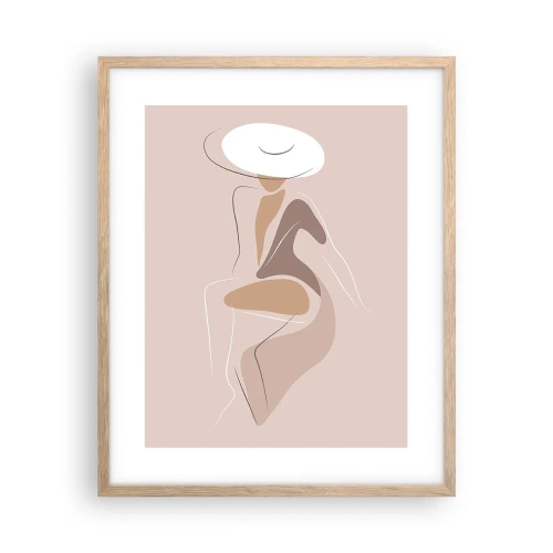 Plakat w ramie jasny dąb - Damą być - 40x50 cm