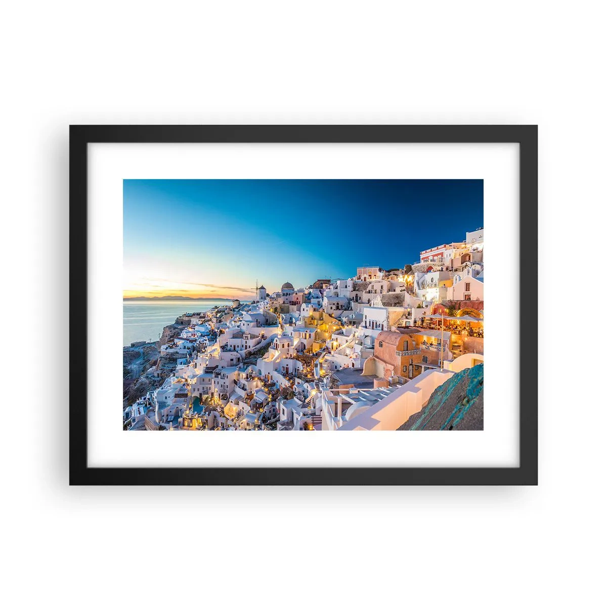 Plakat w czarnej ramie - Esencja greckości - 40x30 cm