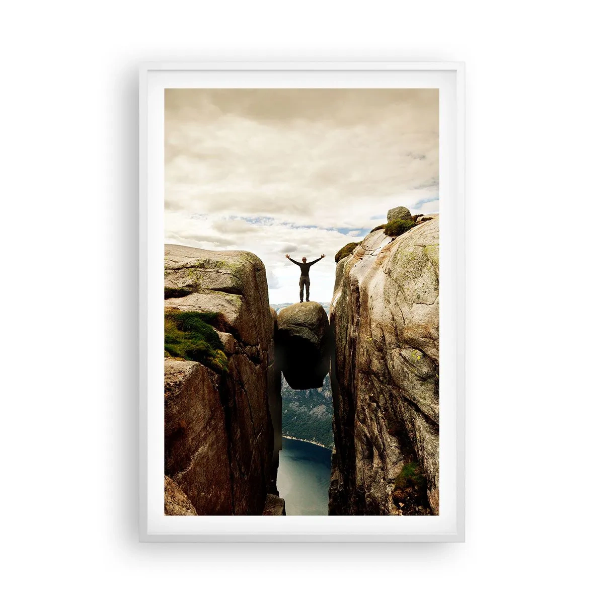 Plakat w białej ramie - Jak się czuję?! - 61x91 cm