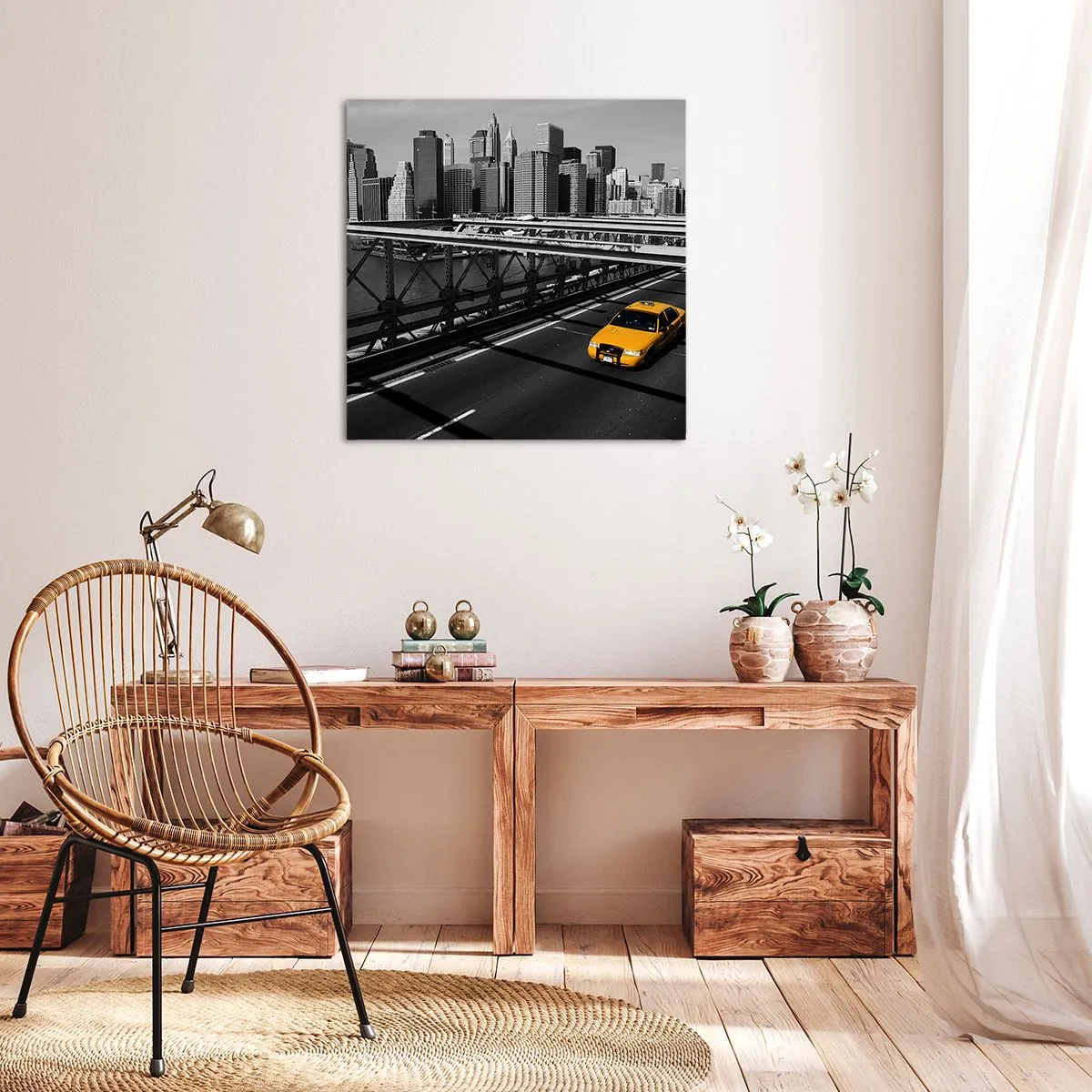 Obraz na płótnie - Kolor wielkiego miasta - 40x40 cm