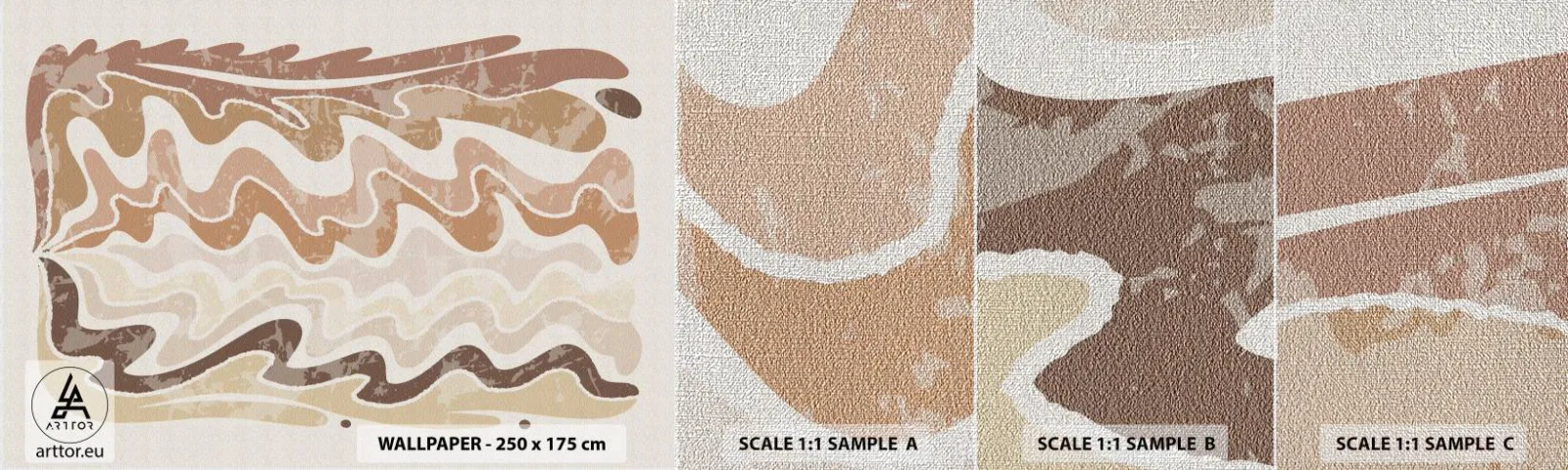 Fototapeta Próbka Premium Canvas - Dobra energia – dobre emocje - Postarzany, Boho, Sztuka - 100x30 cm