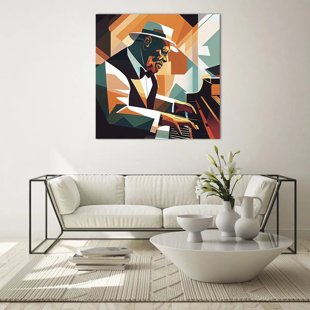 Obraz na szkle - Cały ten jazz - 40x40 cm