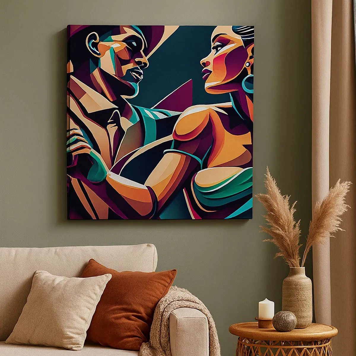 Obraz na płótnie - W rytmie serca - 30x30 cm