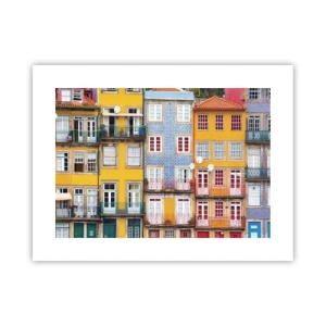 Plakat - Barwy starego miasta - 40x30 cm
