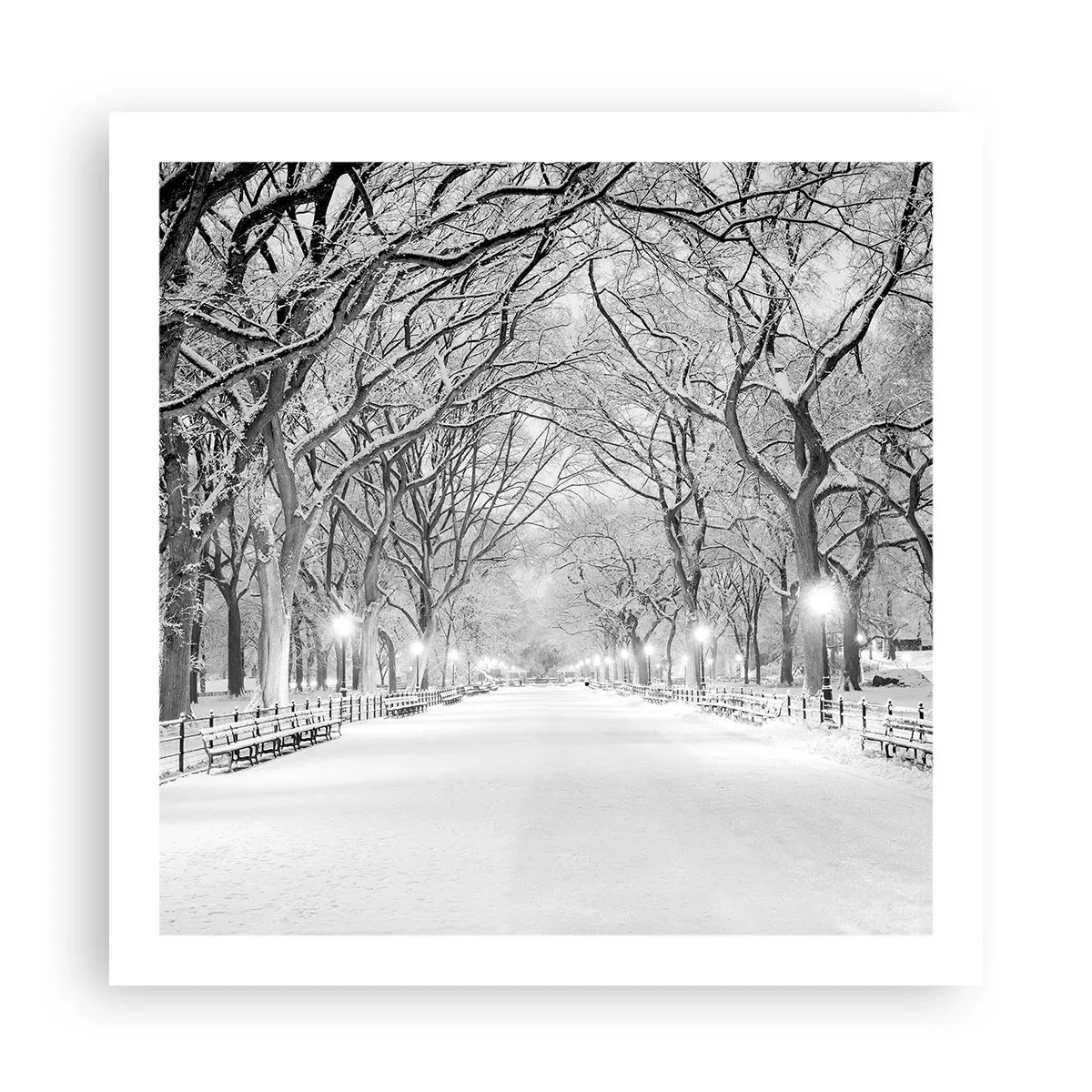 Plakat - Cztery pory roku – zima - 60x60 cm