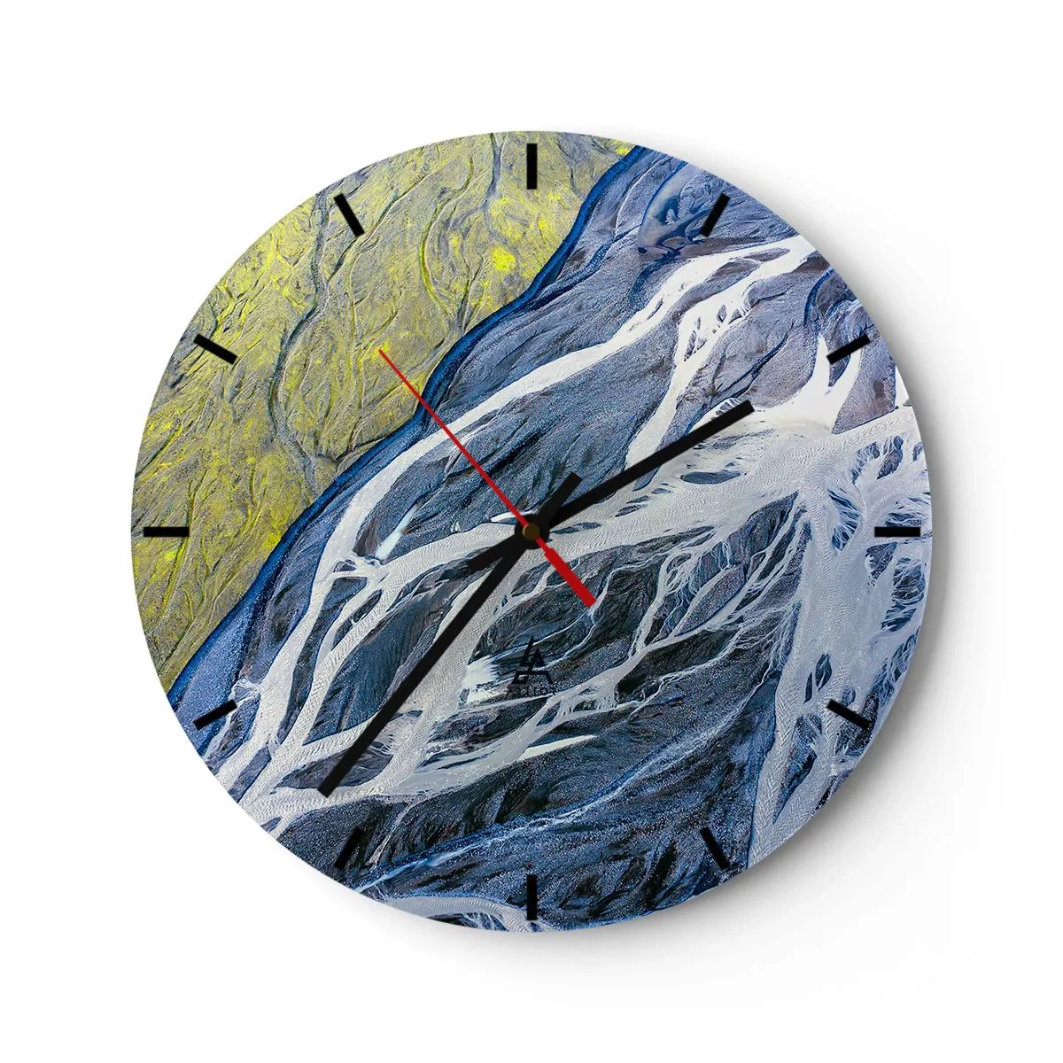 Zegar ścienny - Naskalne malowidła natury - 40x40 cm