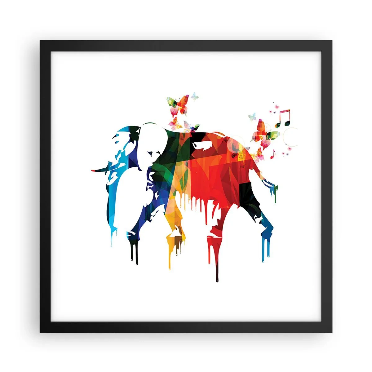 Plakat w czarnej ramie - Tańczyć każdy może - 40x40 cm