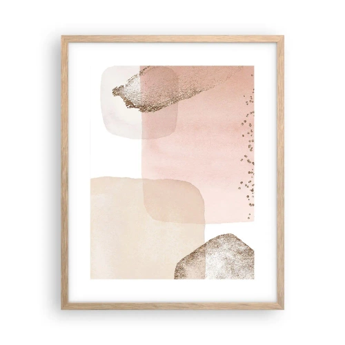 Plakat w ramie jasny dąb - Spojrzenie przez kolor - 40x50 cm