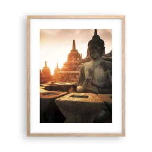 Plakat w ramie jasny dąb - Pogoda wielkiej mądrości - 40x50 cm