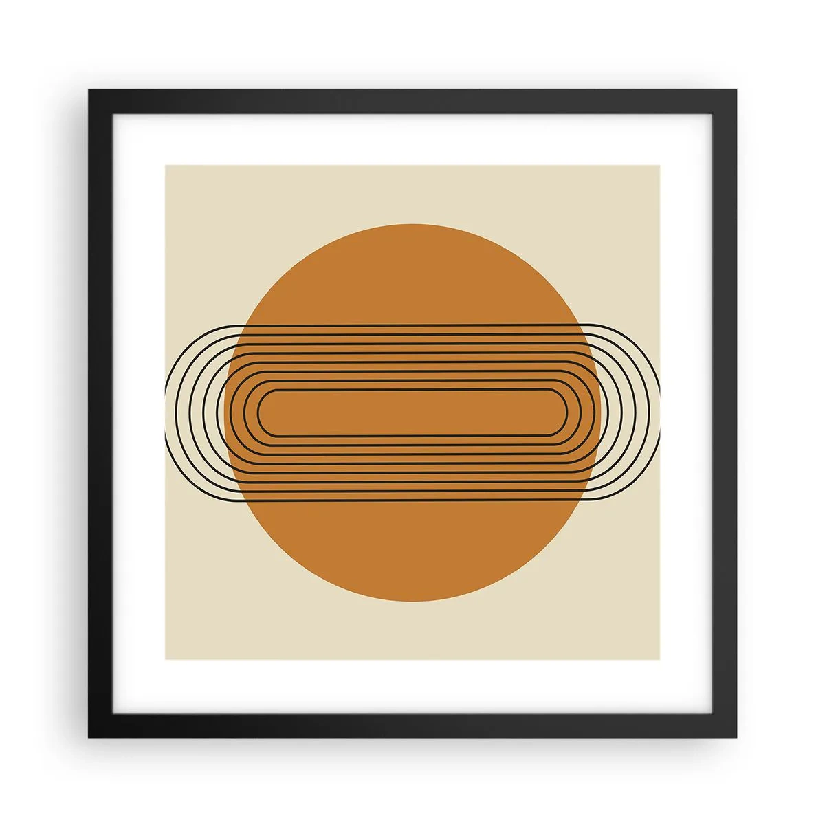 Plakat w czarnej ramie - Plan doskonały - 40x40 cm