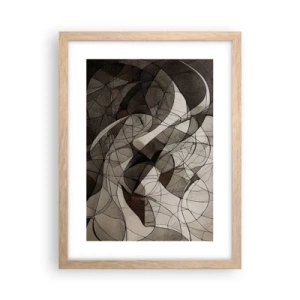 Plakat w ramie jasny dąb - Cyrkulacja barw ziemi - 30x40 cm