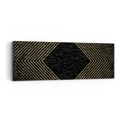 Obraz na płótnie - Geometria w stylu glamour - 90x30 cm