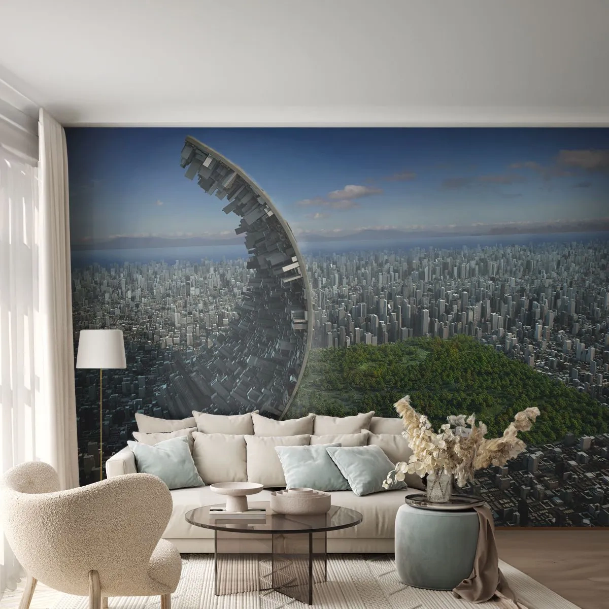 Fototapeta Premium Canvas - Natura jest wieczna - Abstrakcja, Architektura, Projekt - 250x175 cm