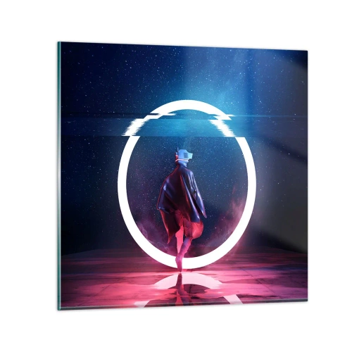 Obraz na szkle - Między światami - 60x60 cm