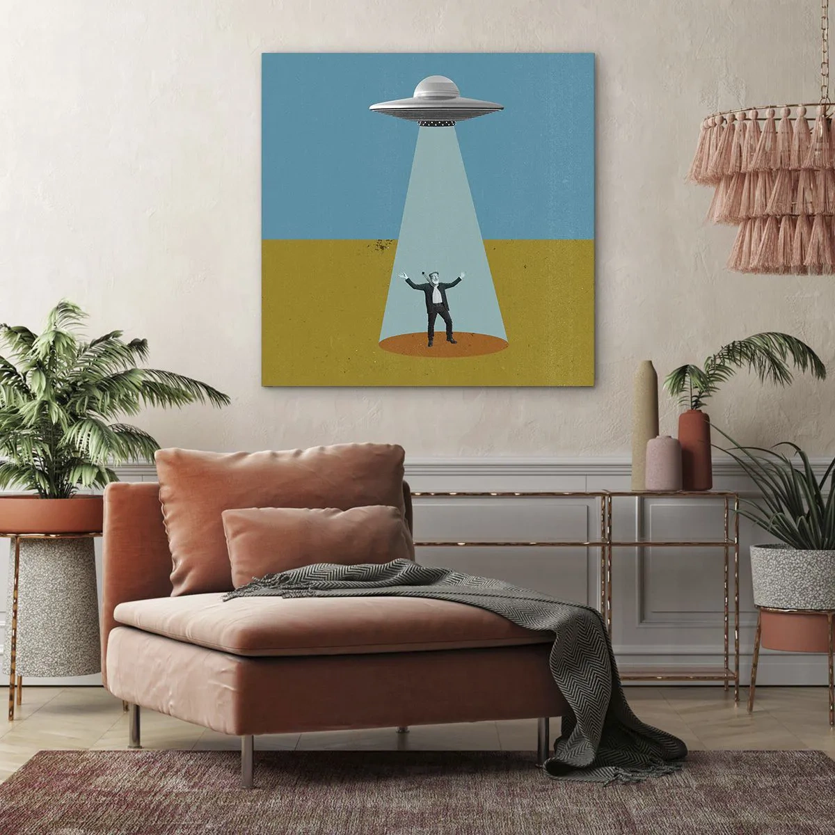 Obraz na płótnie - Bliskie spotkanie - 60x60 cm