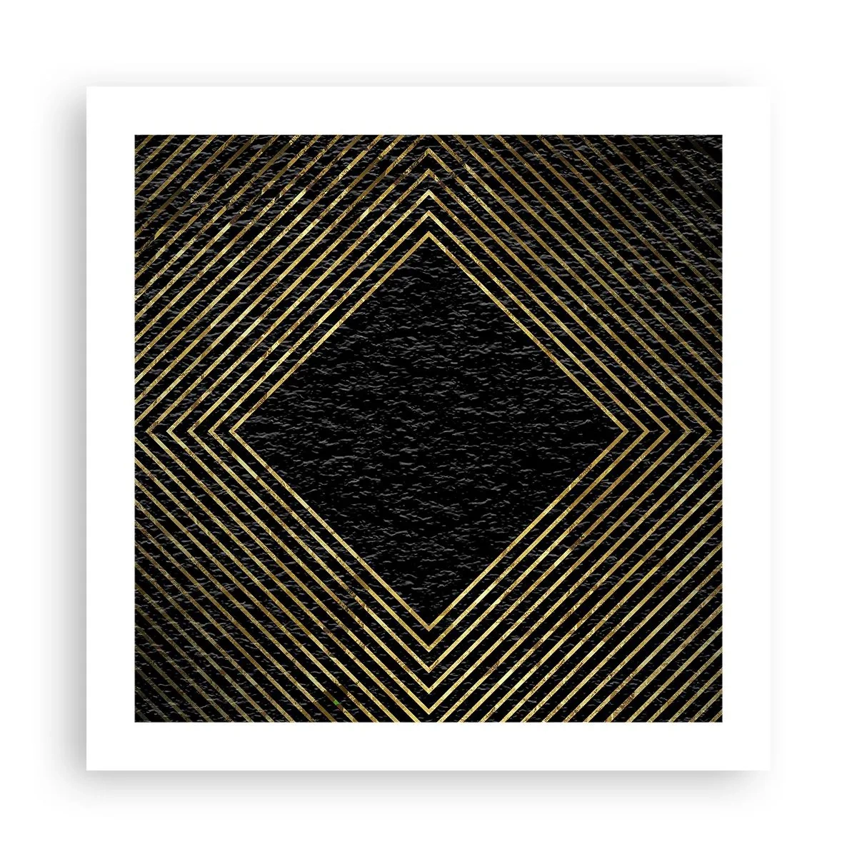Plakat - Geometria w stylu glamour - 50x50 cm