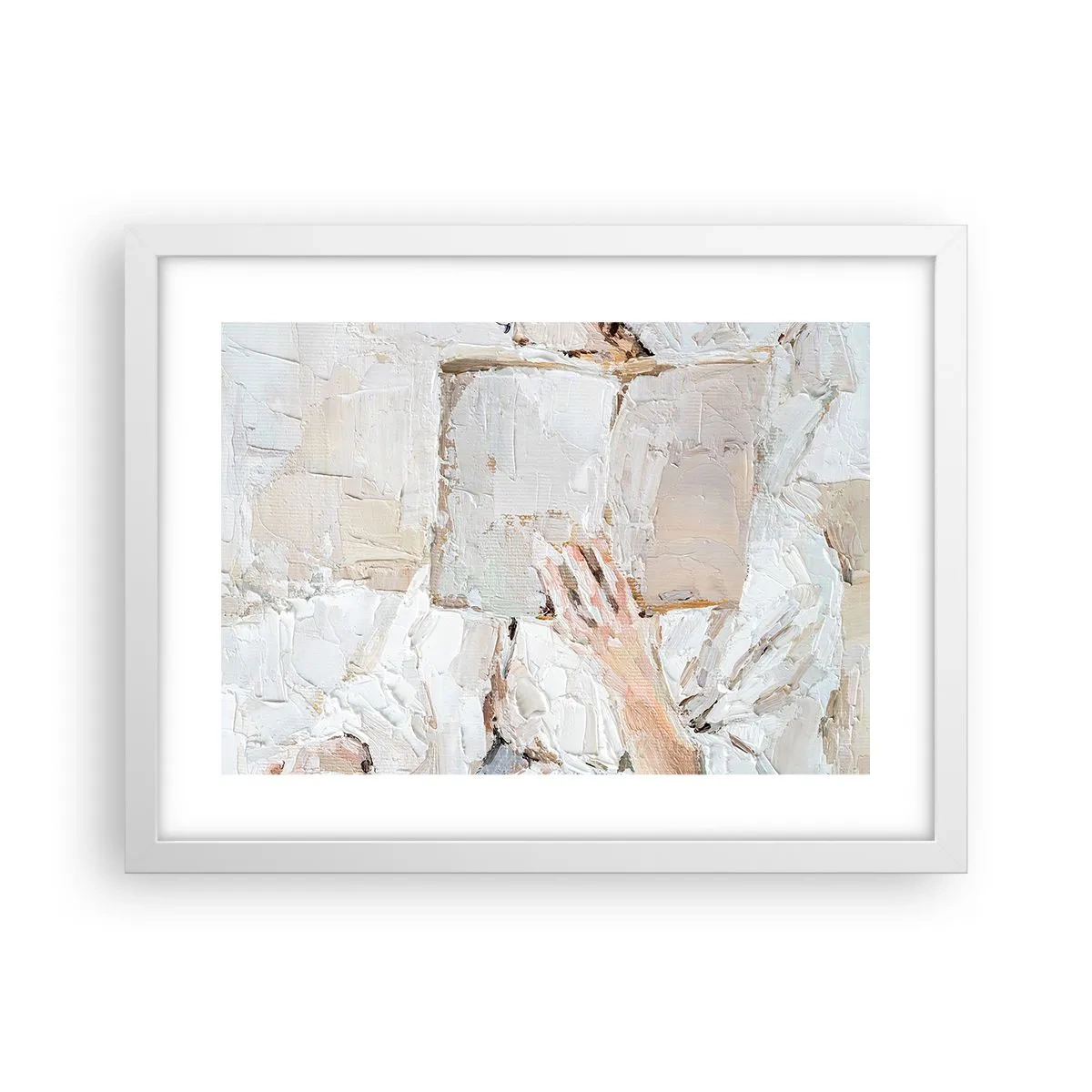 Plakat w białej ramie - W innym świecie - 40x30 cm