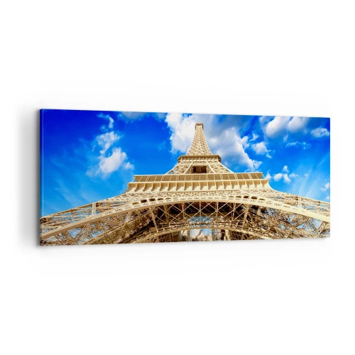 Obraz na płótnie - Sięgając nieba i chmur - 100x40 cm
