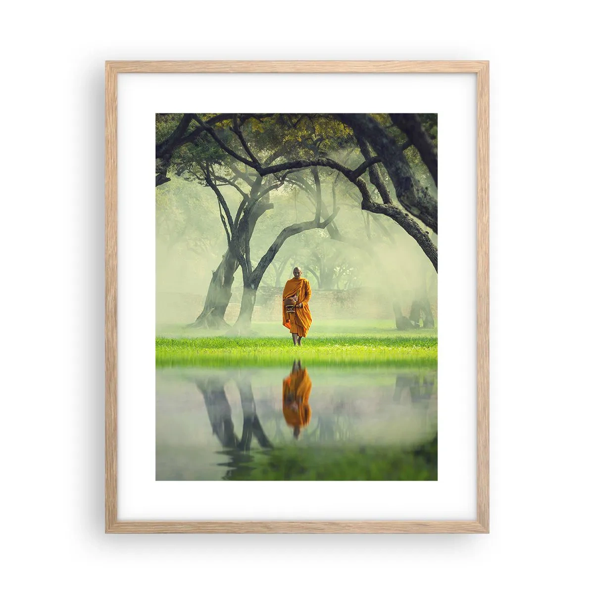 Plakat w ramie jasny dąb - W drodze do oświecenia - 40x50 cm