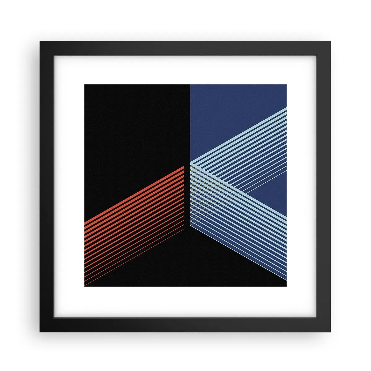Plakat w czarnej ramie - Prosta historia - 30x30 cm