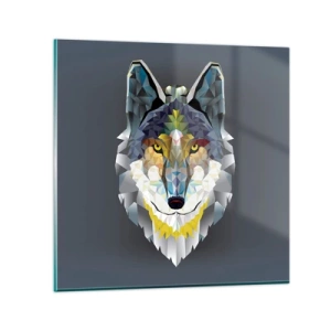 Obraz na szkle - O wilku mowa - 30x30 cm