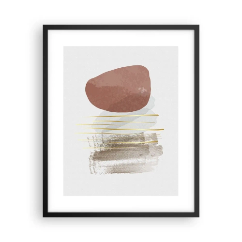 Plakat w czarnej ramie - Abstrakcyjna kolumnada - 40x50 cm