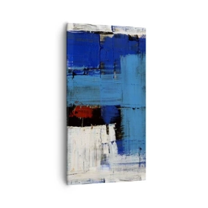 Obraz na płótnie - Sekret błękitu - 55x100 cm