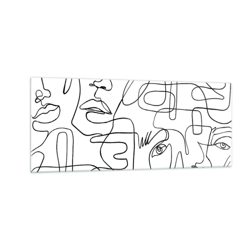 Obraz na szkle - W splątanych emocjach - 100x40 cm
