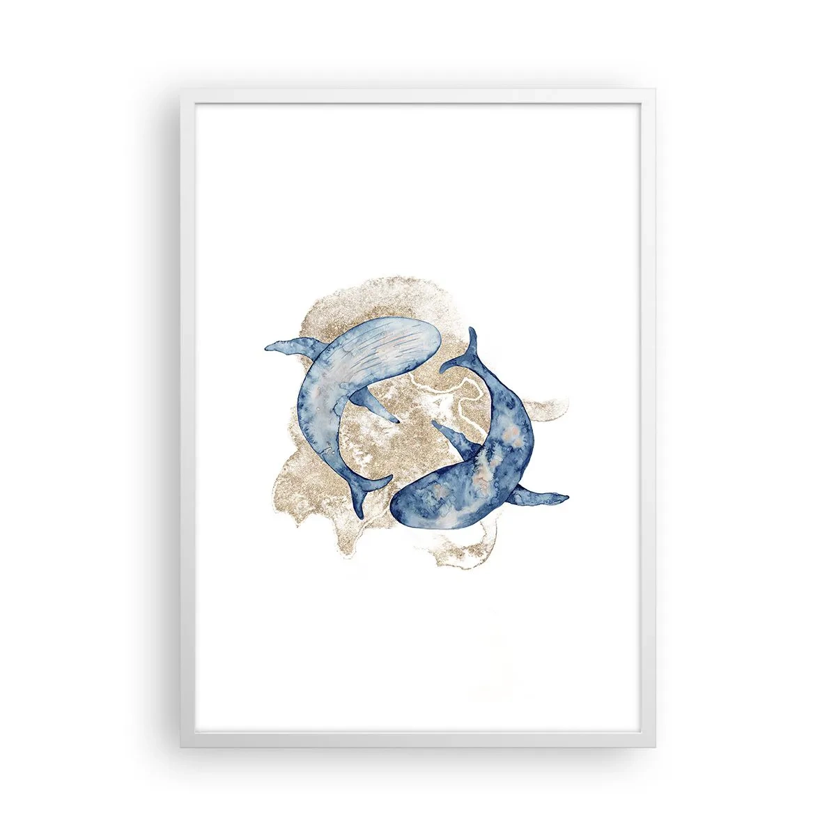 Plakat w białej ramie - Przyjaźń czy kochanie? - 50x70 cm