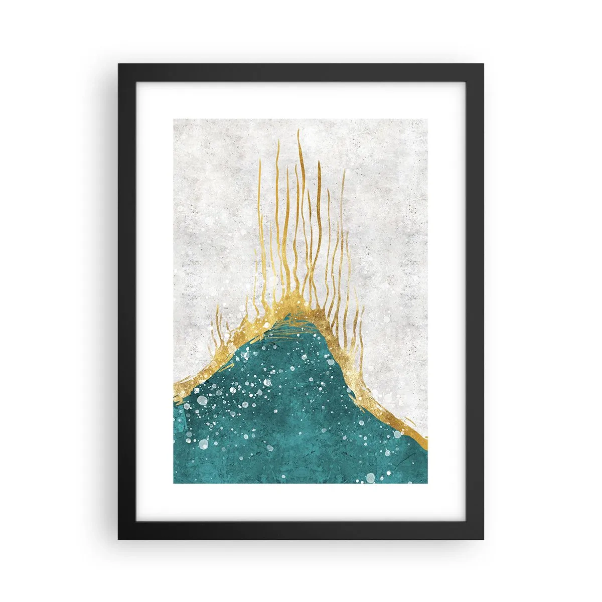 Plakat w czarnej ramie - Złoty przypływ - 30x40 cm