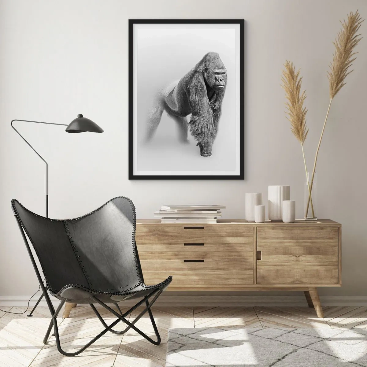 Plakat w czarnej ramie - Pewny swej siły - 40x50 cm