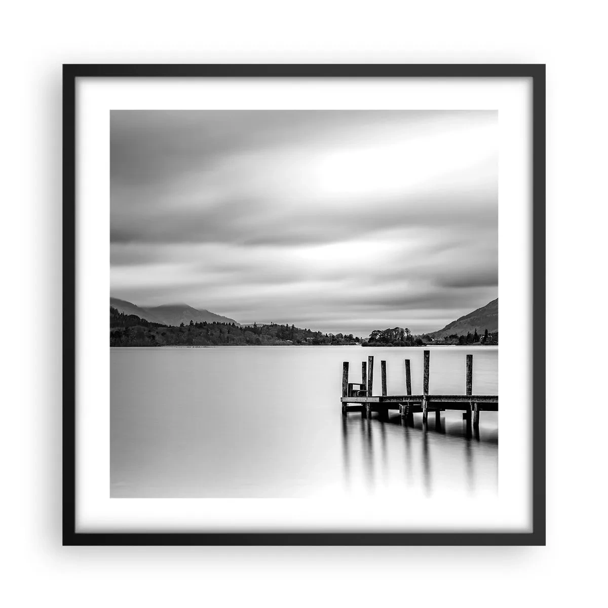 Plakat w czarnej ramie - Łagodność i siła - 50x50 cm