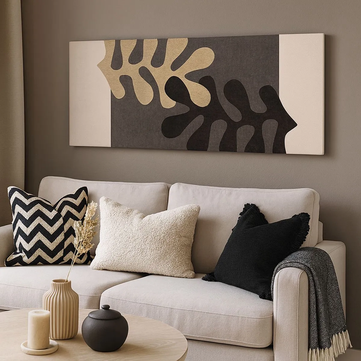 Obraz na płótnie - Brak i dopełnienie - 100x40 cm