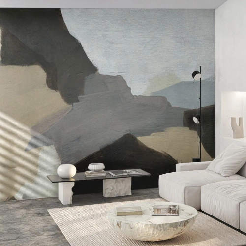 Fototapeta Samoprzylepna Deluxe Sticker - Abstrakcja: rozstaje szarości - Abstrakcja, Sztuka, Farby - 300x210 cm