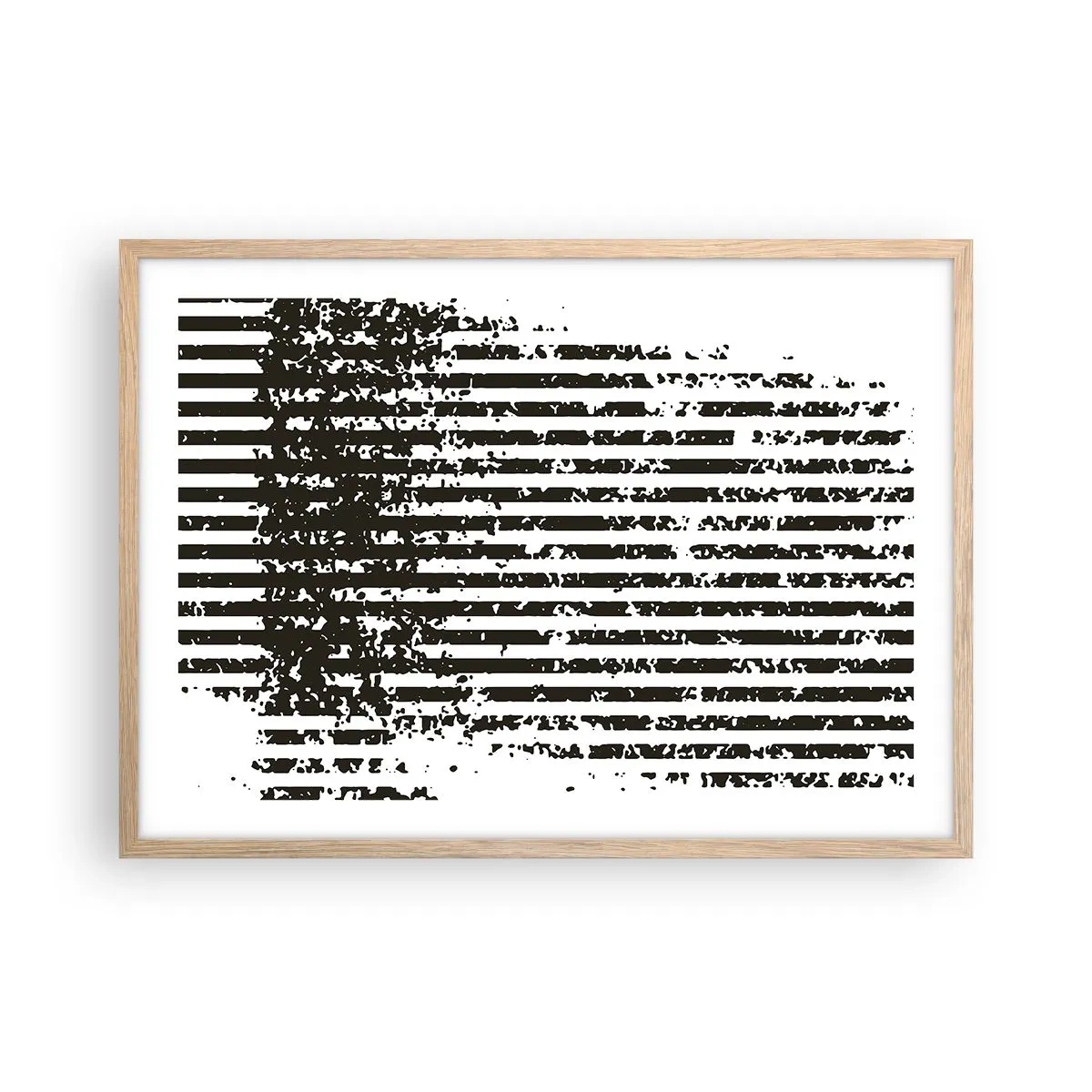 Plakat w ramie jasny dąb - Rytm i szum - 70x50 cm