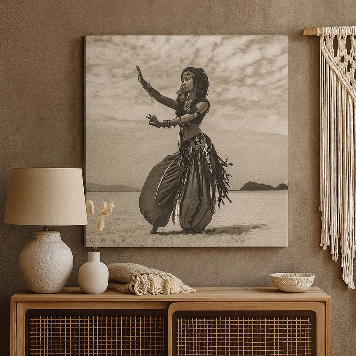 Obraz na płótnie - Taniec południowych wysp - 30x30 cm