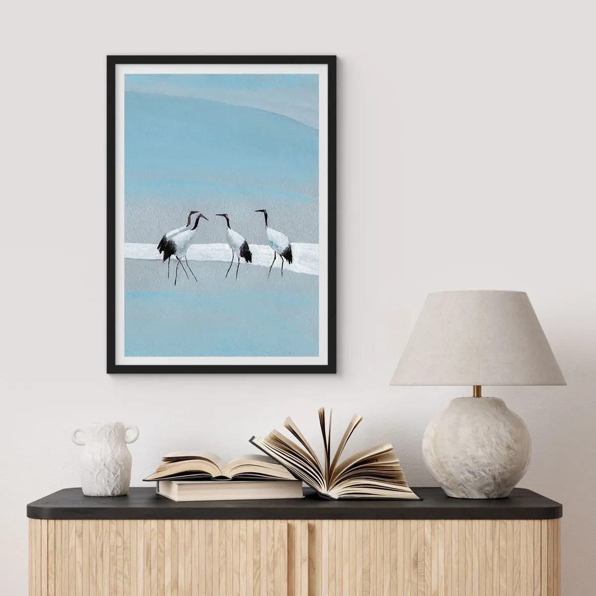 Plakat w czarnej ramie - Po gorącym dniu - 40x50 cm