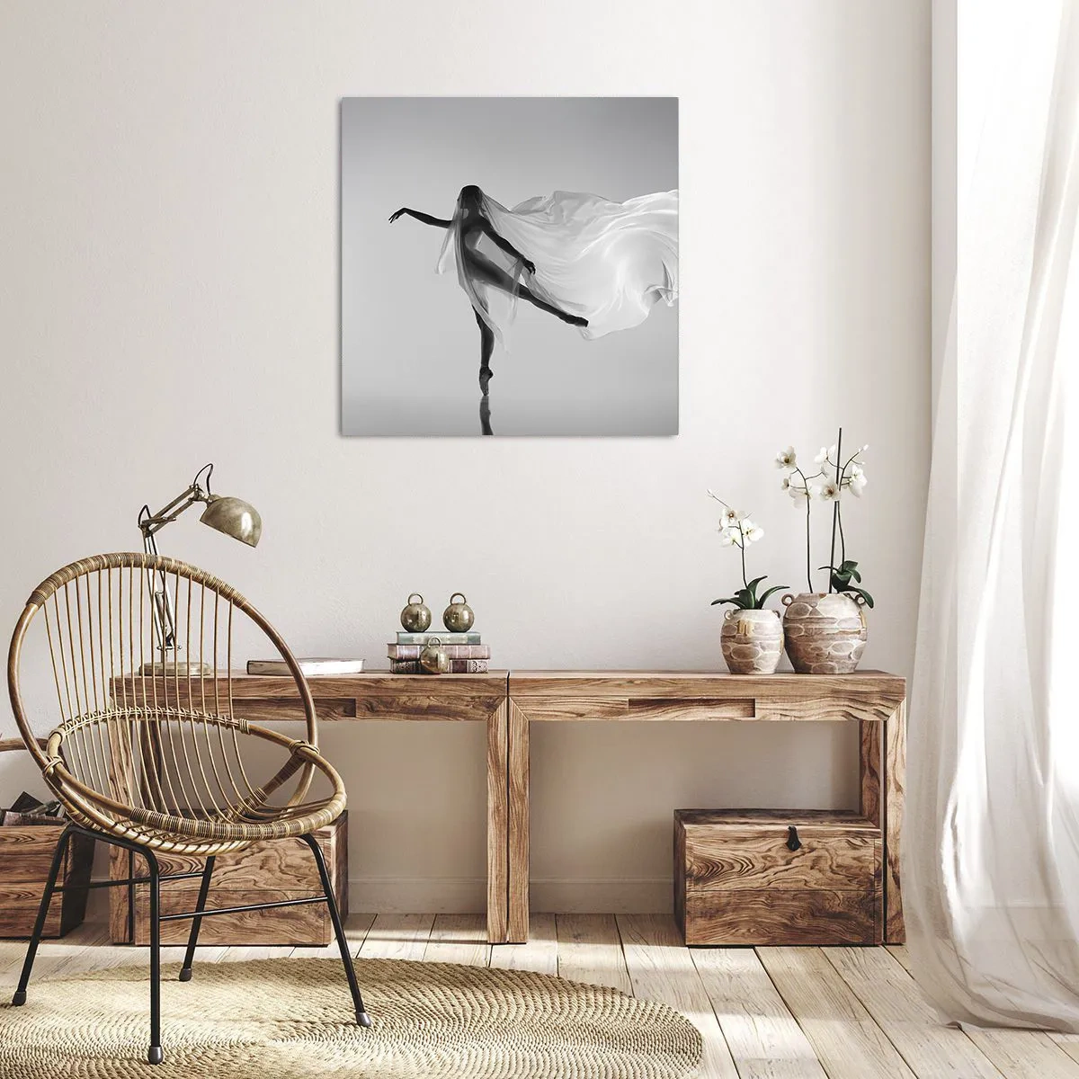 Obraz na płótnie - Lekkość i wdzięk - 60x60 cm