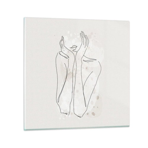 Obraz na szkle - Rozmarzona chwila - 60x60 cm