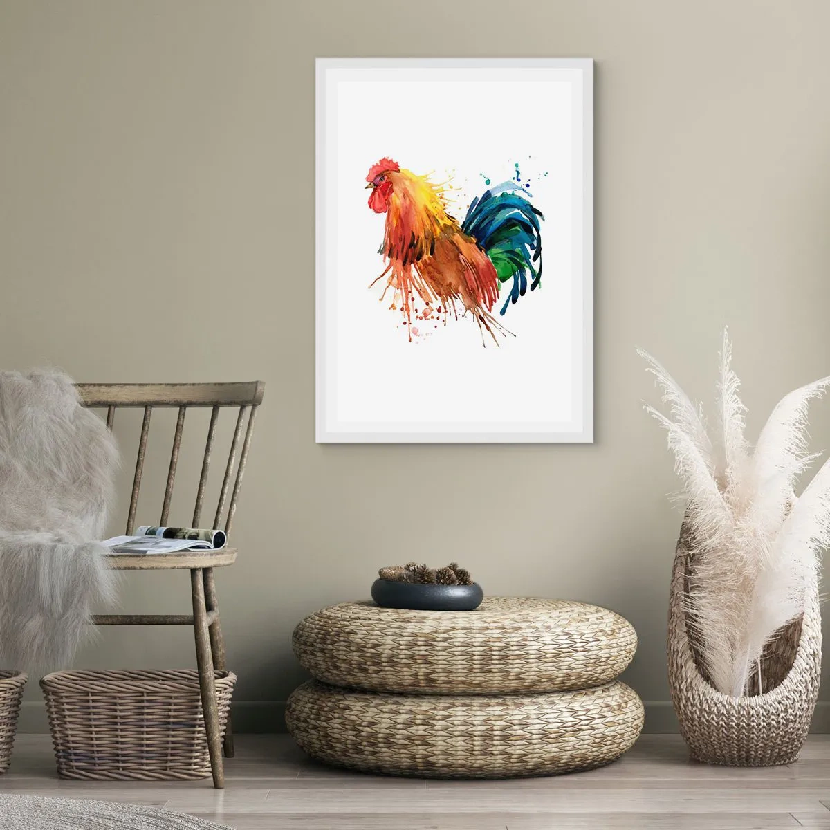 Plakat w białej ramie - Królewska szata, królewska duma - 30x40 cm