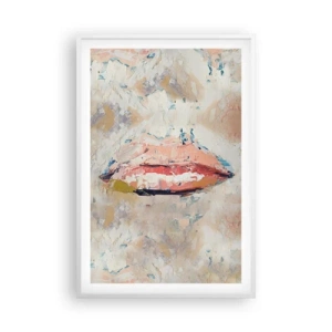 Plakat w białej ramie - Budzi zmysły - 61x91 cm