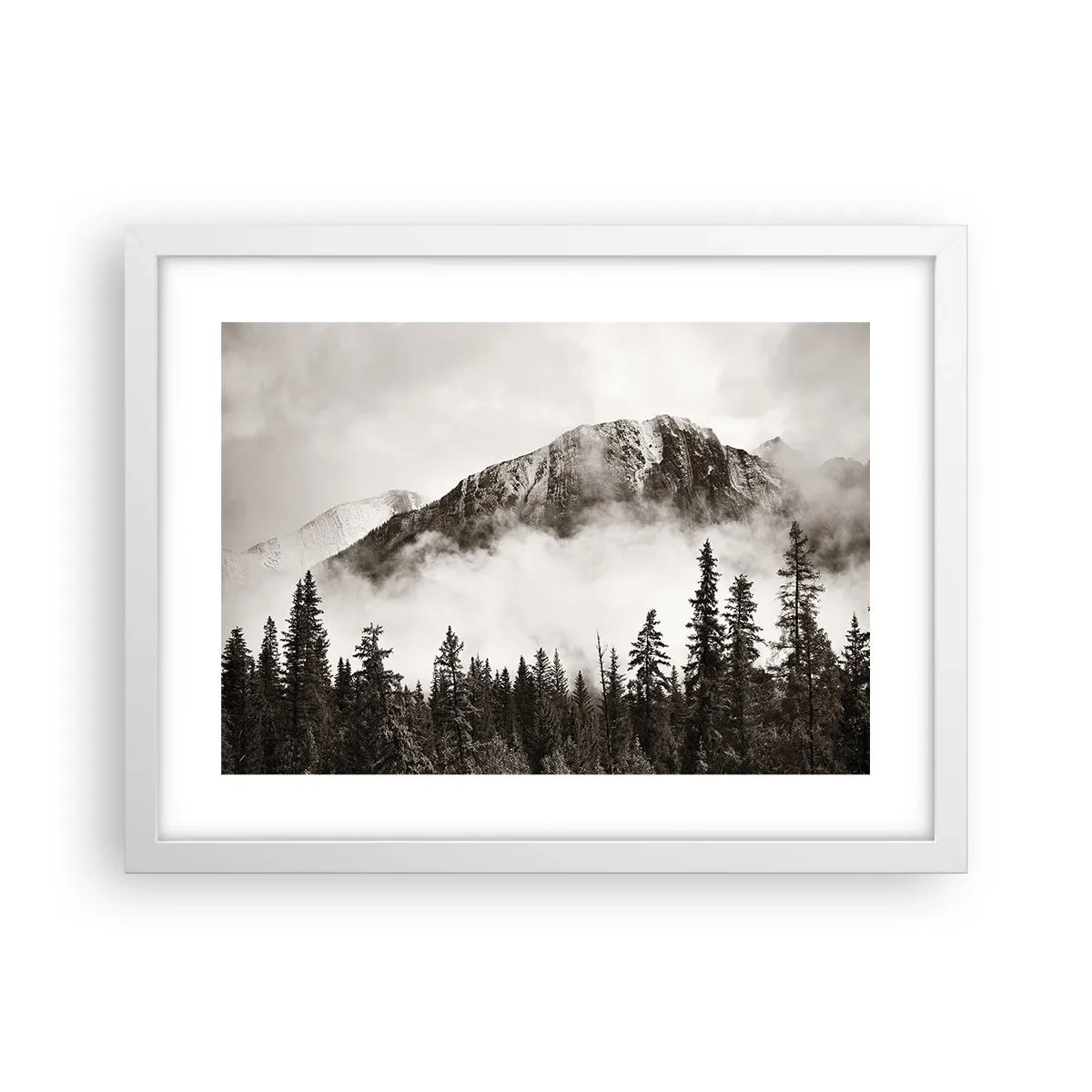 Plakat w białej ramie - Granitowy władca - 40x30 cm