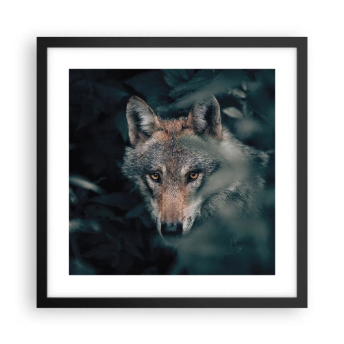 Plakat w czarnej ramie - Łowca - 40x40 cm